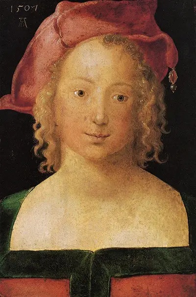 Portrait of a Young Woman in a Red Beret Albrecht Durer